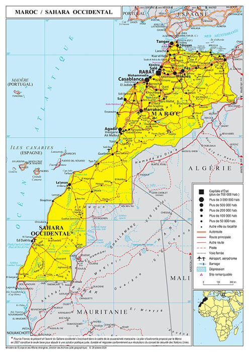 Francia reconoce la soberanía marroquí sobre el Sáhara Occidental con la actualización oficial del mapa - PHOTO/<a  data-cke-saved-href="https://www.diplomatie.gouv.fr/fr/dossiers-pays/maroc/presentation-du-maroc/" href="https://www.diplomatie.gouv.fr/fr/dossiers-pays/maroc/presentation-du-maroc/">https://www.diplomatie.gouv.fr/fr/dossiers-pays/maroc/presentation-du-maroc/</a> 