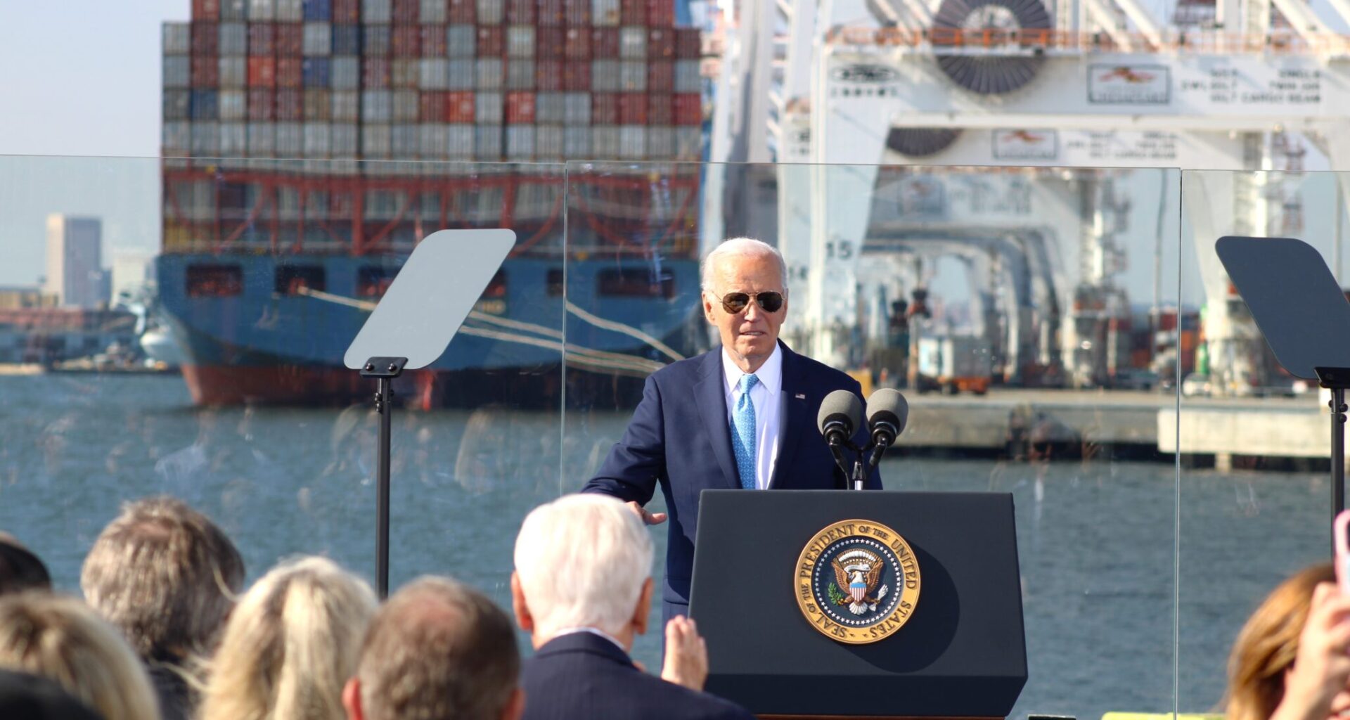 Biden, in Baltimore, touts $3 billion for clean-energy projects at ports nationwide