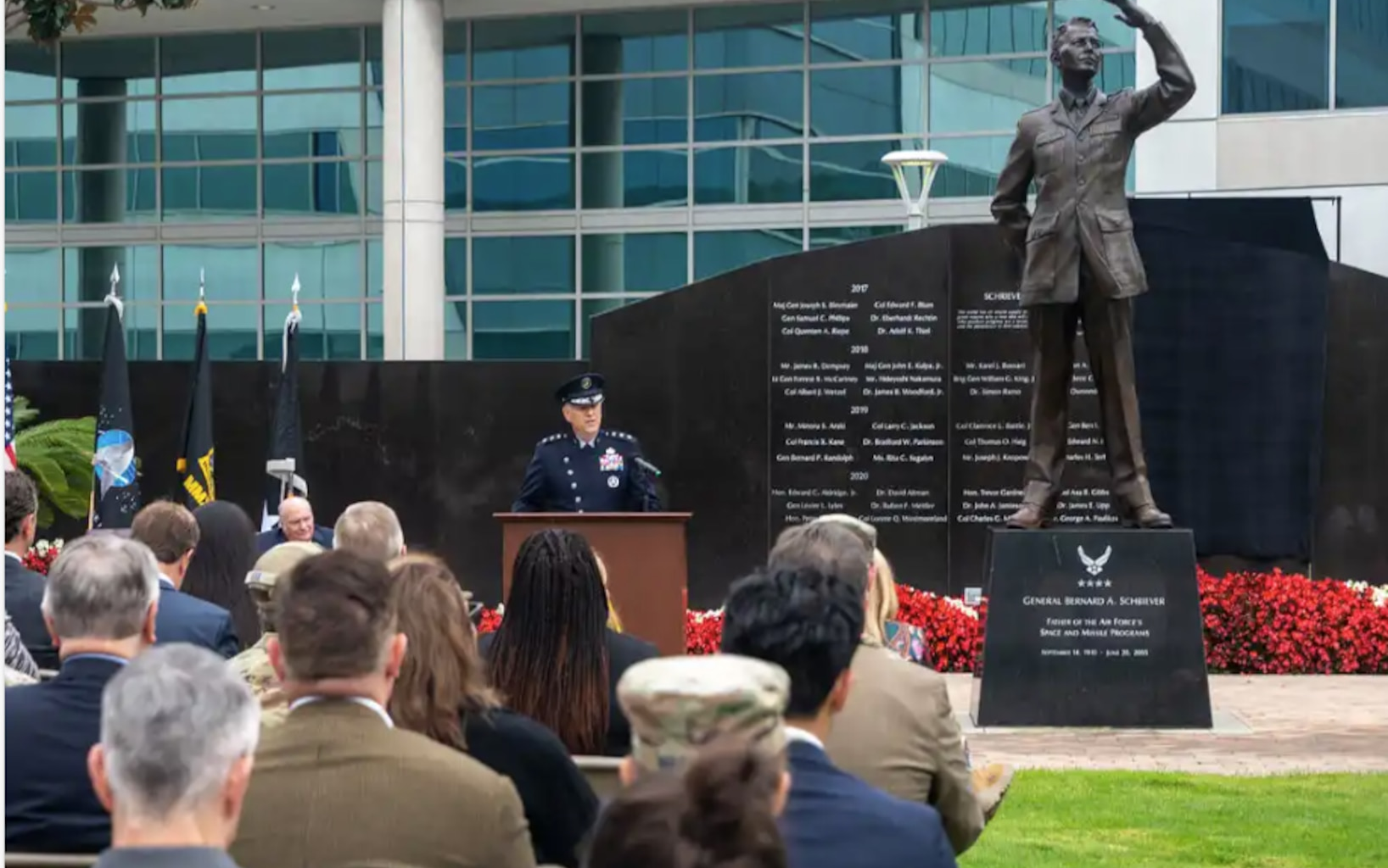 Annual Schriever Wall of Honor Event Recognizes Space and Missile Pioneers > Space Systems Command > Article Display