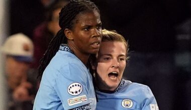 Man City Women 2-0 Barcelona Women: Naomi Layzell and Khadija Shaw goals earn win over Women's Champions League holders