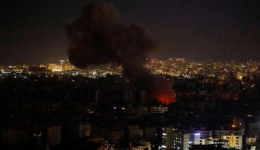 Israel Strikes Southern Beirut Smoke rises from areas targeted by an Israeli airstrike in Beiruts southern suburbs late