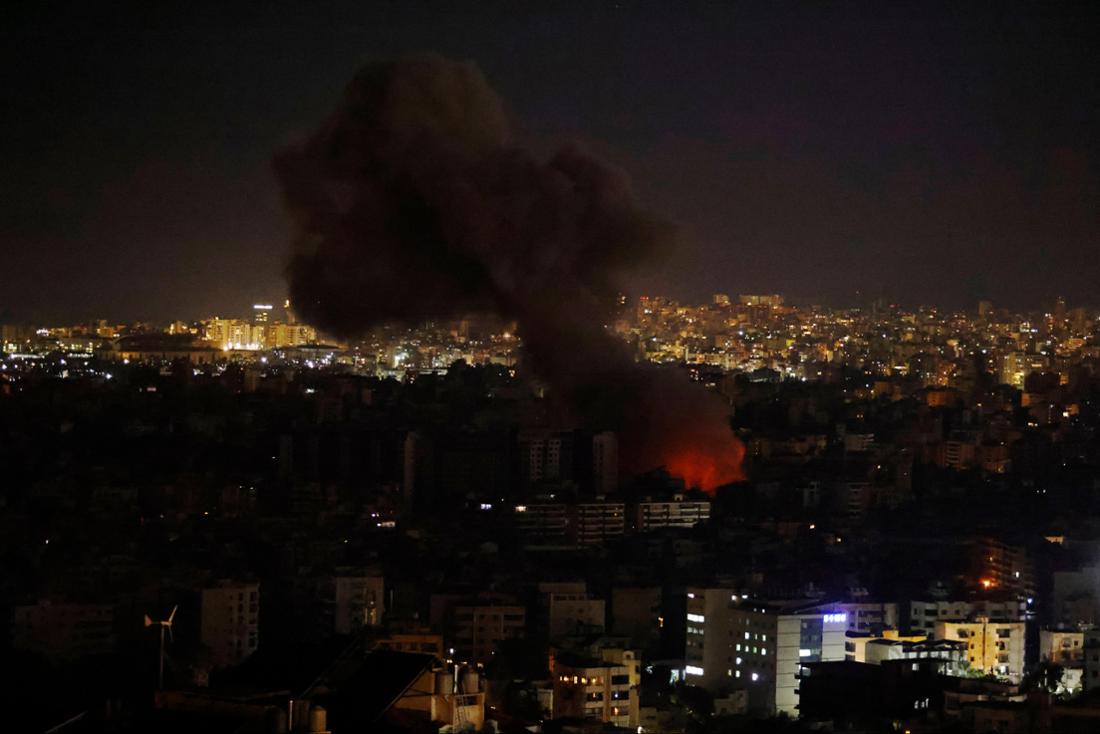 Israel Strikes Southern Beirut Smoke rises from areas targeted by an Israeli airstrike in Beiruts southern suburbs late