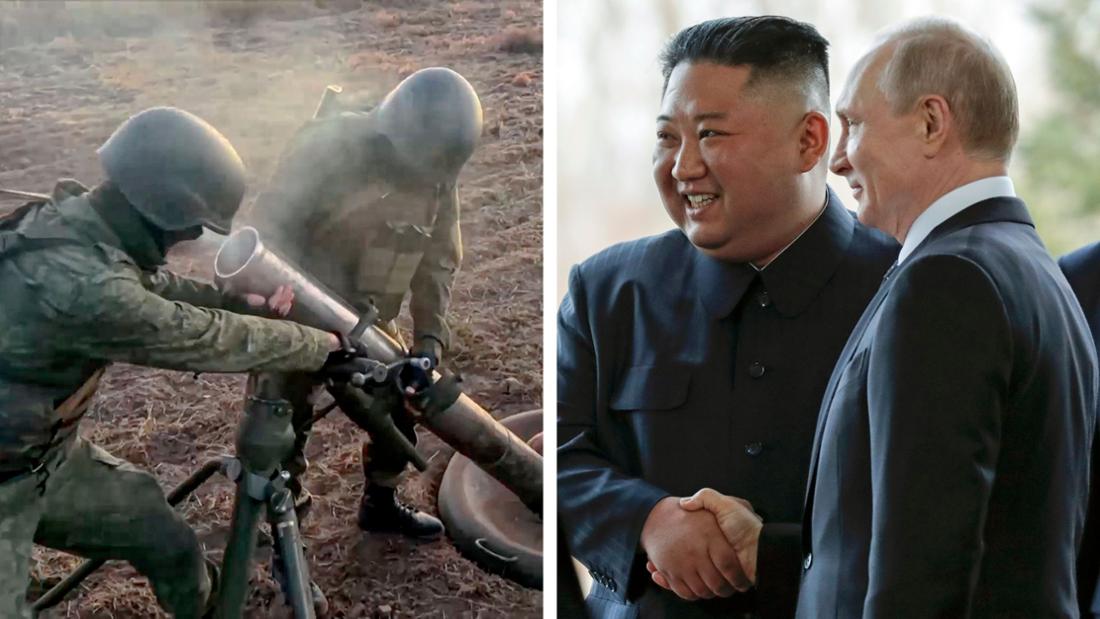 Kim Jong-un und Wladimir Putin sind enge Verbündete im Ukraine-Krieg