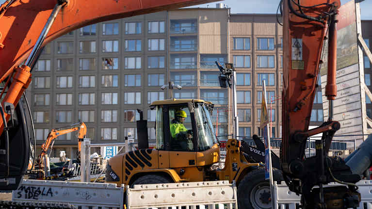 A construction site in Tampere.