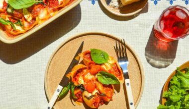 Conchiglie with 'nduja and mascarpone in tomato sauce - a recipe for pasta shells stuffed with mascarpone, Calabrian red chilli peppers and pork salume