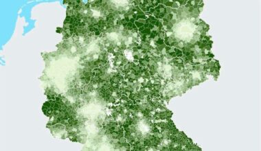 /r/stadtplanung präsentiert: Index zur Ländlichkeit auf Gemeindeverbandsebene