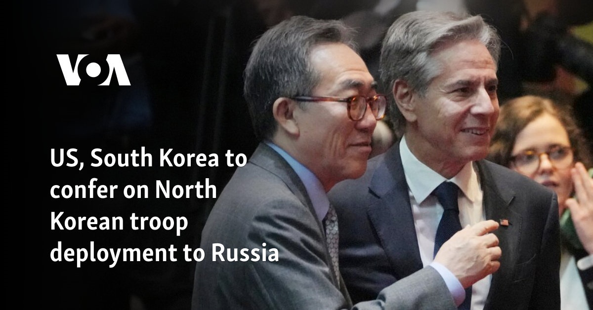 US, South Korea to confer on North Korean troop deployment to Russia 