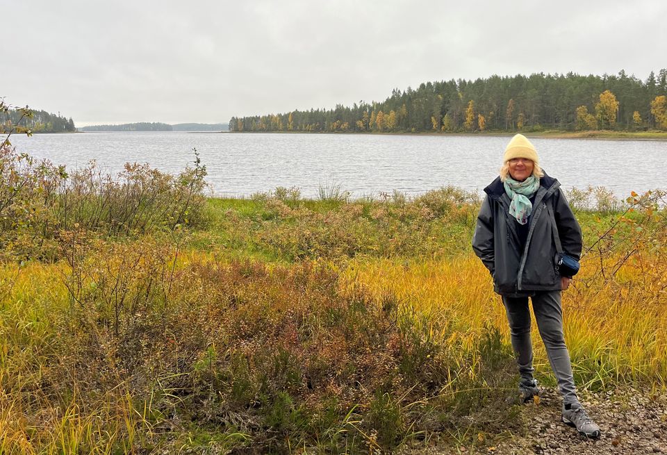 Isabel taking in the area’s natural beauty