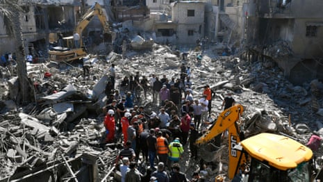 At least 13 people killed in Israeli airstrikes near Beirut hospital – video 