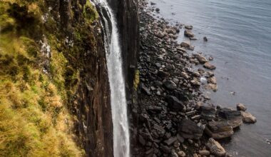 The Beauty of Kilt Rock and Mealt Falls , Isle of Skye, Scotland