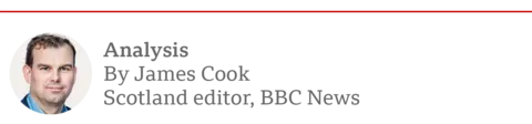 Banner saying analysis by James Cook, Scotland Editor, BBC News.