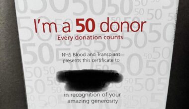 Got my 50th Blood Donation Certificate