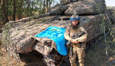 Swedish CV9040C infantry fighting vehicle (IFV) from the Ukrainian Army - in the Kursk Oblast.