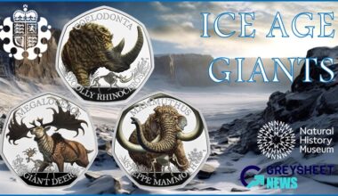 enlarged image for United Kingdom: New Gold And Silver Coins In Tales Of The Earth Series Launches Ice Age Giants