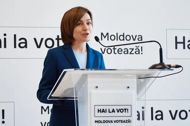 Maia Sandu accused pro-Russian "criminal groups" of undermining the referendum.