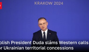 Polish President Duda slams Western calls for Ukrainian territorial concessions