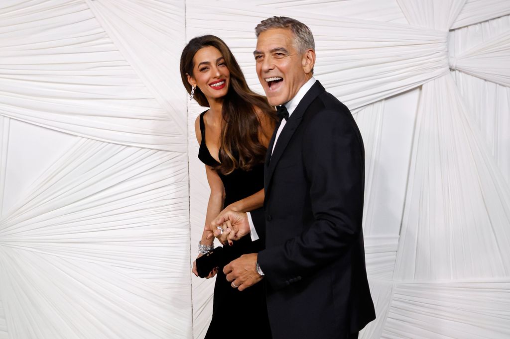 Amal Clooney and George Clooney attend the 2024 Albie Awards presented by the Clooney Foundation for Justice at New York Public Library on September 26, 2024 in New York City