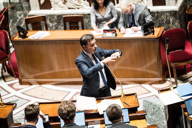 Le ministre chargé du budget et des comptes publics, Laurent Saint-Martin, à l’Assemblée nationale, le 23 octobre 2024. 