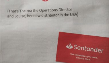 Santander's latest advert - not the partnership I would have chosen