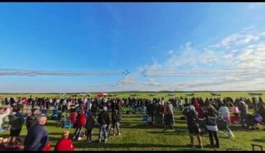 Red Arrows at Duxford yesterday