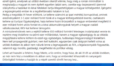 "Lehet azt hazudni a fehérre, hogy fekete, a tíz centire, hogy húsz, de aki itt élt az utóbbi években, az már nem hisz a mesékben és abban sem, hogy az embereket kihasználó és sanyargató Döbrögiből hirtelen a hazáját és a népét szerető slimfit herceg lesz…"