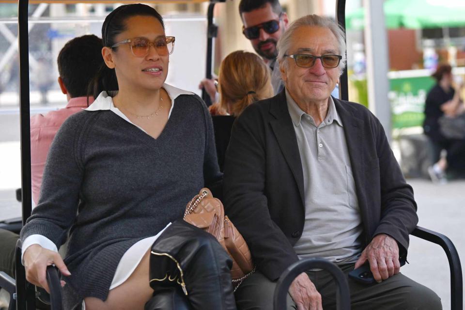 <p>Shutterstock </p> From Left: Tiffany Chen and Robert De Niro on Oct. 18, 2024