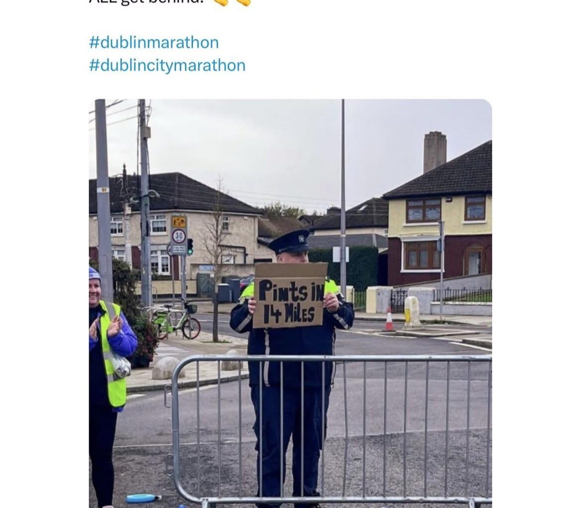 Spotted at the Dublin Marathon today…