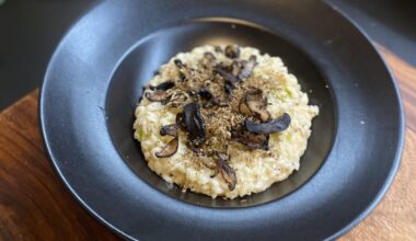 [homemade]Mushroom Risotto with shaved truffles