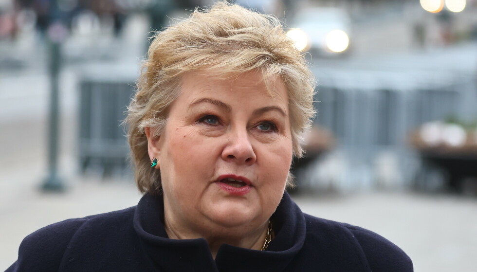 BERØRT: Erna Solberg mener samfunnet ikke kan være bekjent av at folk skal leve og dø under slike forhold som Dagbladet har vist. Arkivfoto: Bjørn Langsem / Dagbladet