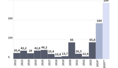 Deficyt budżetu w latach 2012-2025.