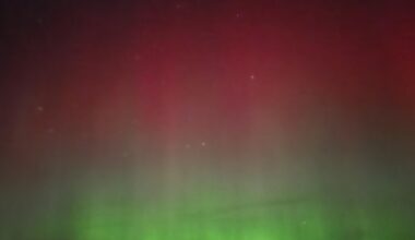 Hungarian Flag in the Northern Lights