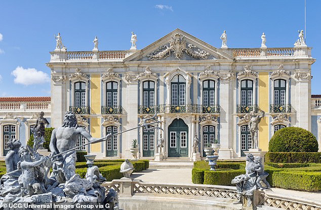 The 18th-century Queluz Palace which the Queen visited during her trip in 1957