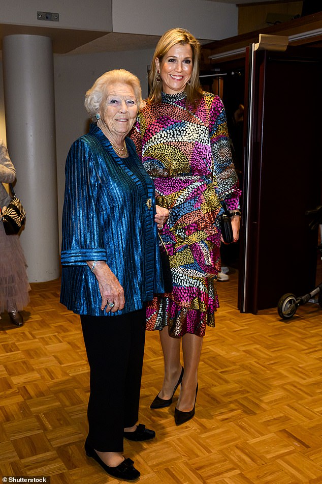 The two royals smiled as they posed for photographs at the TivoliVredenburg music venue in Utrecht