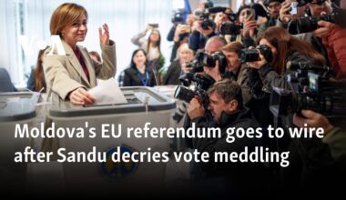 Moldova's EU referendum goes to wire after Sandu decries vote meddling