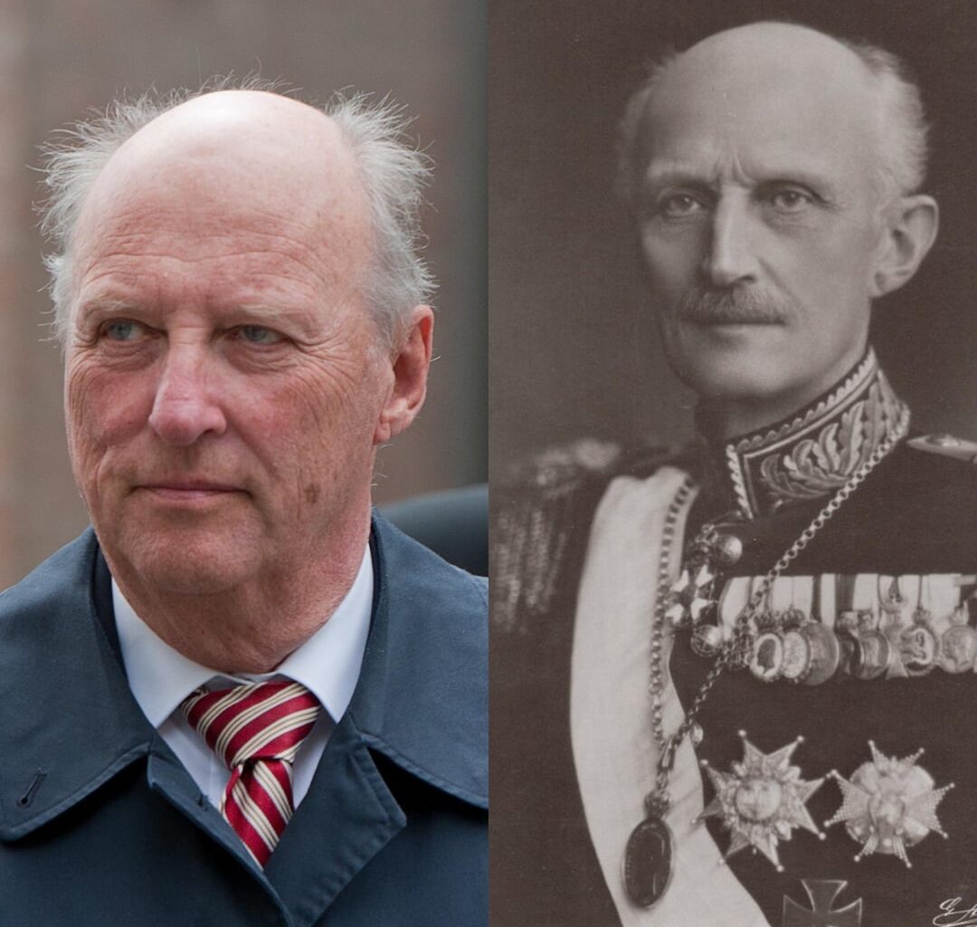 Harald V of Norway and His Grandpa Prince Carl of Sweden (Swipe to See Younger Pics)