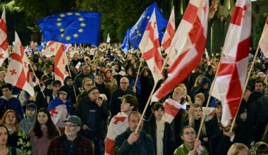 Georgians rally in support of EU membership ahead of elections | Protests News