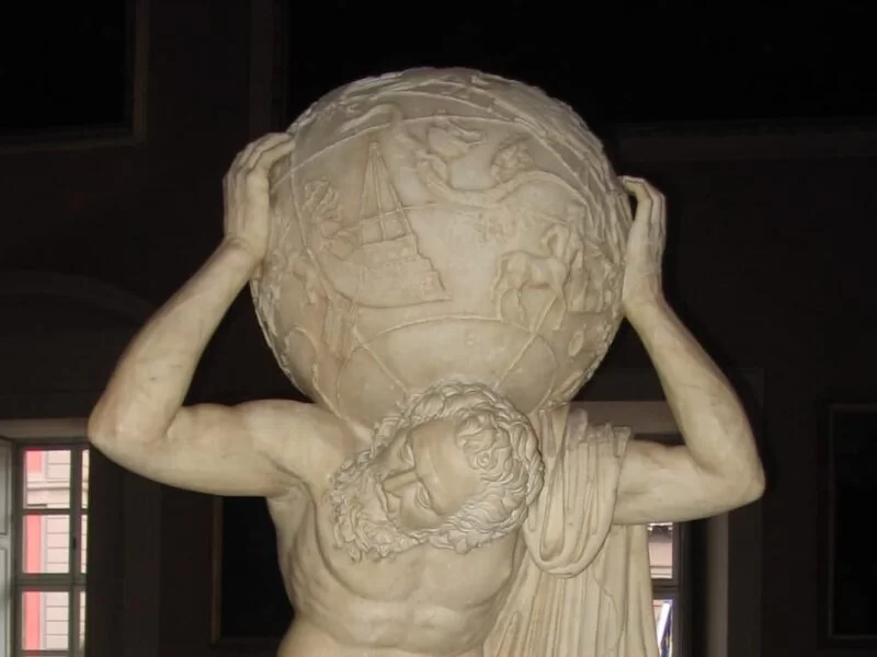 Farnese Atlas, the First Known Representation of the Celestial Sphere