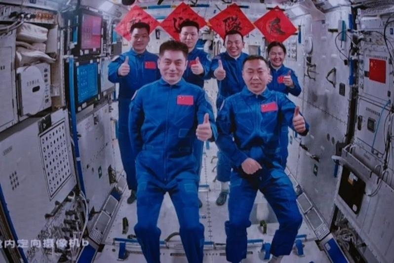 China's Shenzhou-19 crew arrives at Tiangong space station