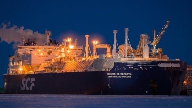 Russia's unique icebreaking LNG carriers are among the vessels that have sought repairs in France (file image courtesy Novatek)