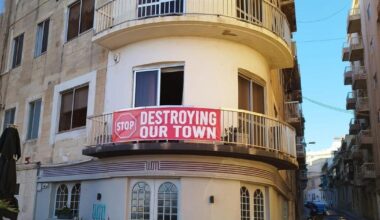 Sliema residents vent frustration in protest banners across the town (June 2024)