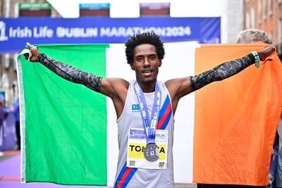 ‘I know I can hold this flag. This is the one country that saved my life’ – Hiko Tonosa breaks Irish record at Dublin Marathon