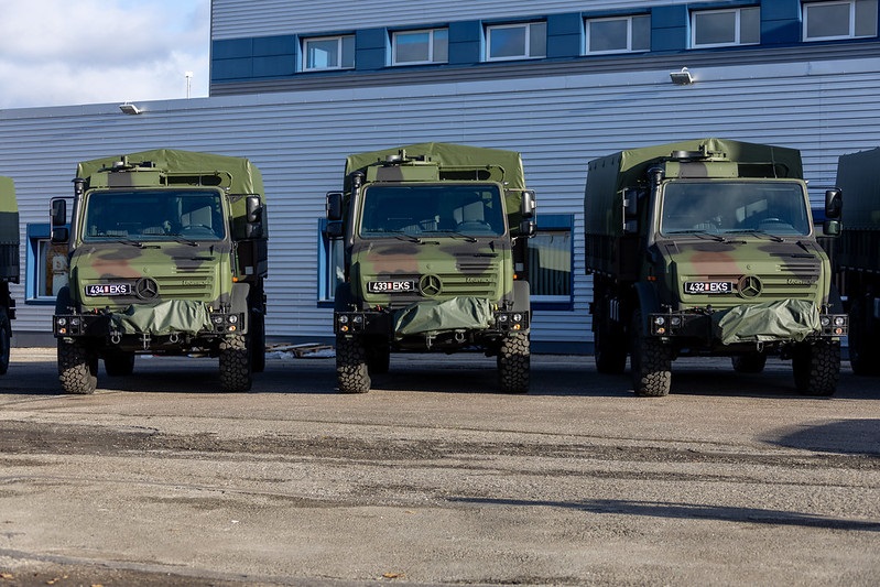 Estonian Defence Forces received new Mercedes-Benz Unimog U4000 trucks