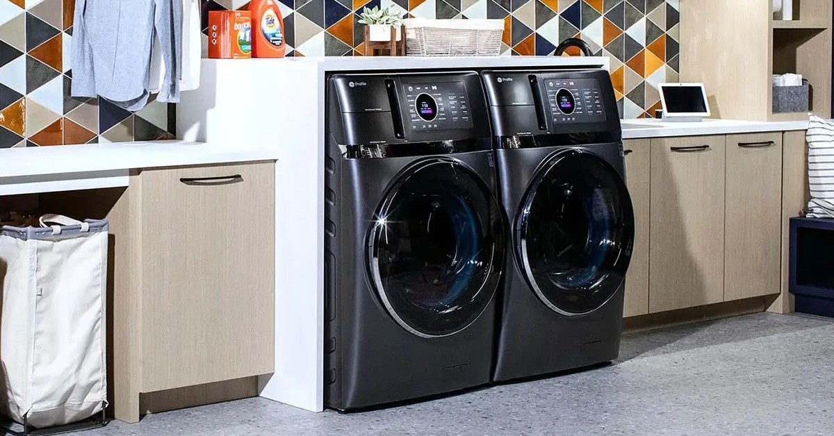 Save space or double up with GE's smart electric 2-in-1 washer & ventless heat pump dryer at $2,200 (Save $700)