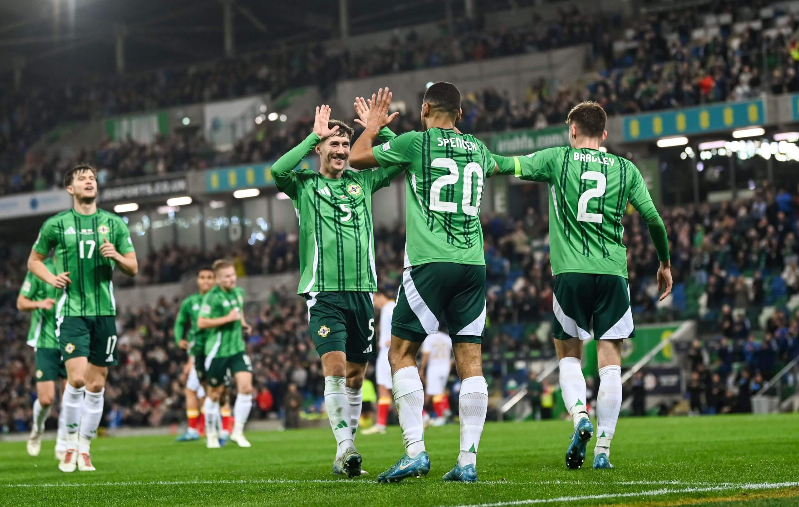 Northern Ireland defeated Bulgaria 5-0 in Belfast in their October Nations League match (Ramsey Cardy/Sportsfile via Getty Images)