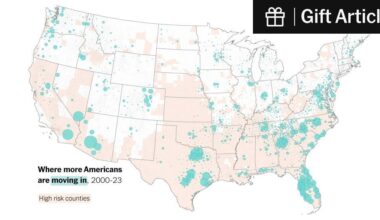 Where Americans Have Been Moving Into Disaster-Prone Areas (Gift Article)