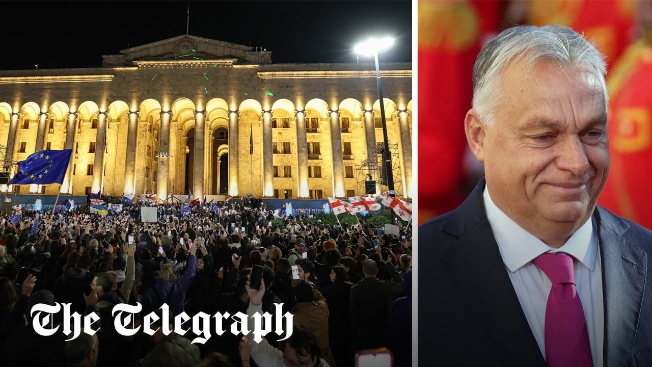 Viktor Orban praises ‘free’ election in Georgia despite protests over ‘Kremlin rigged’ vote