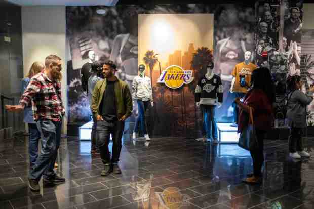 The Team LA store at Crypto.com Arena on Wednesday, Oct. 23, 2024. (Photo by Hans Gutknecht, Los Angeles Daily News/SCNG)