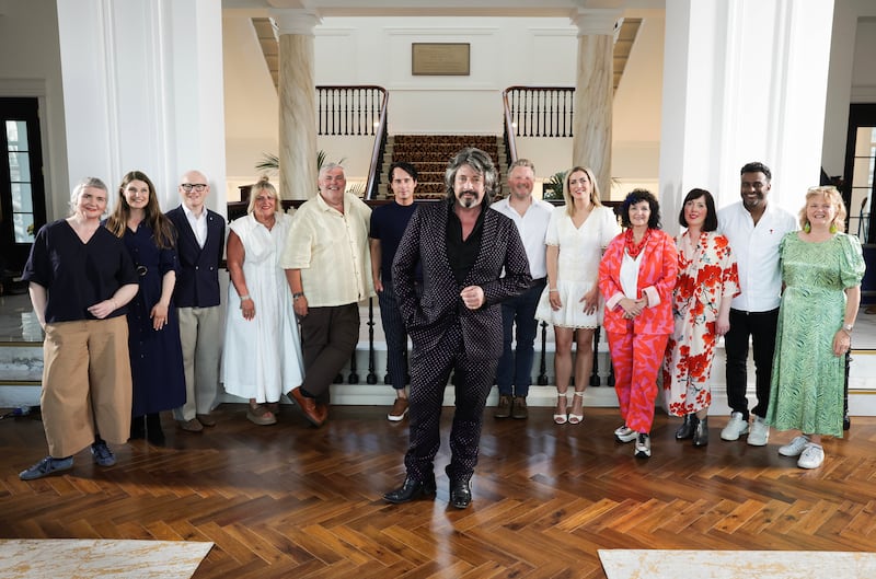 Presenter Laurence Llewelyn-Bowen pictured with the judges and finalists in House of The Year 2024