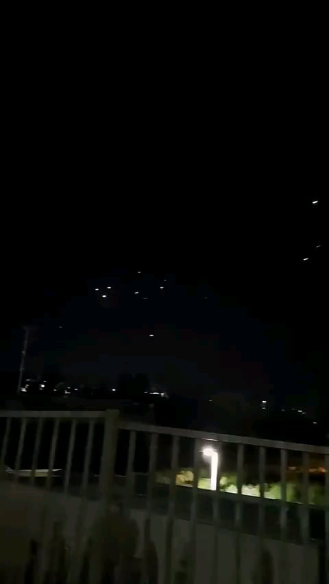 Newly released footage of Iran's October 1st missile attack on Israel.