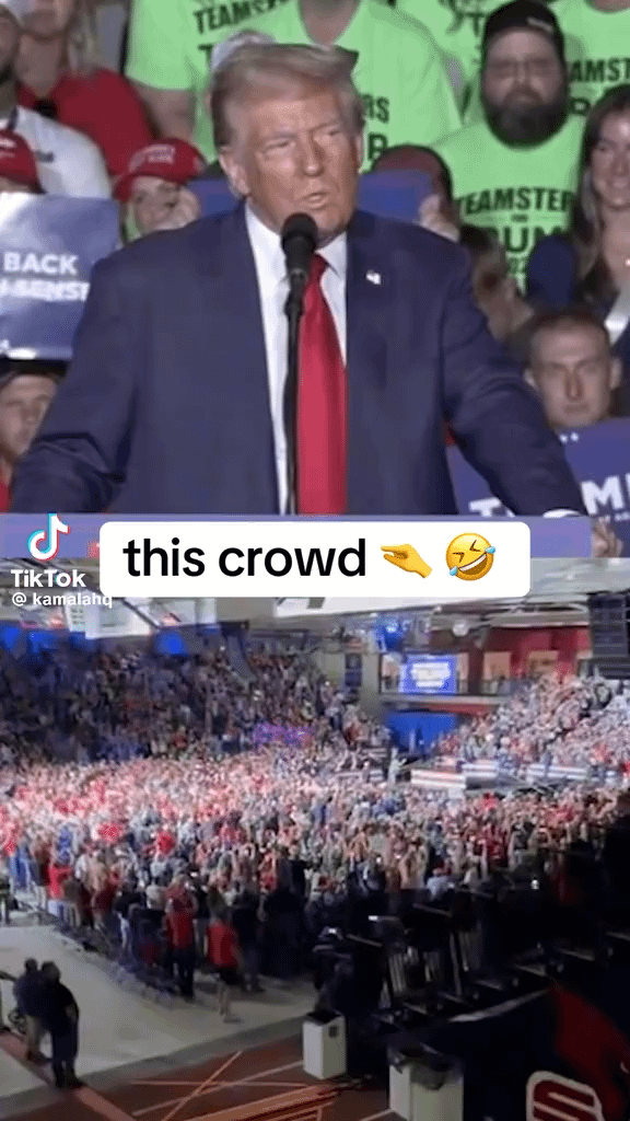 This Pathological Liar Felon Rapist Sick F*ck has concepts of crowds 😂🤣🤣